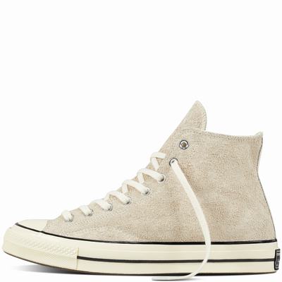 Converse Chuck Taylor All Star 70 Vintage Suede High Tops Mens - Beige Shoes (160IGOUY)